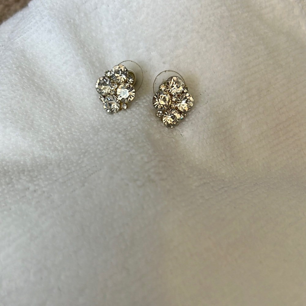 Statement cluster earrings
